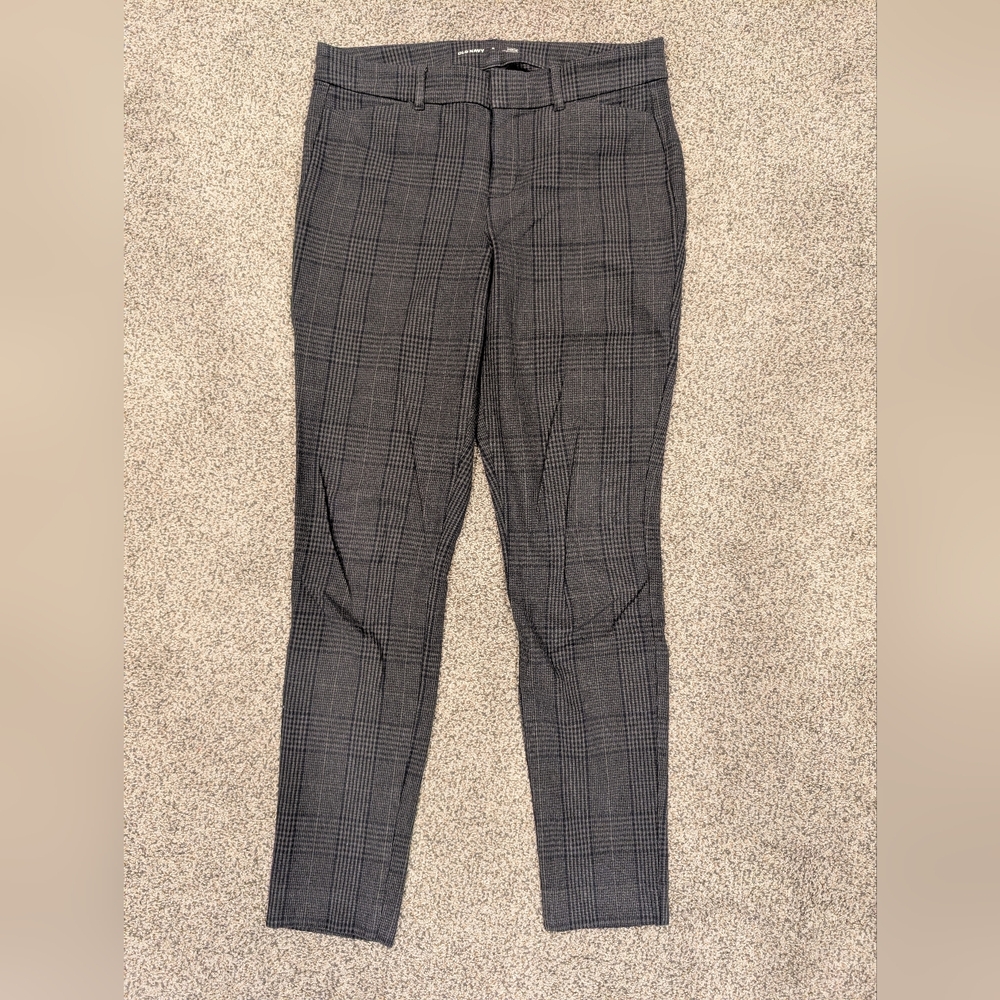 Gray Checkered Dress Pants